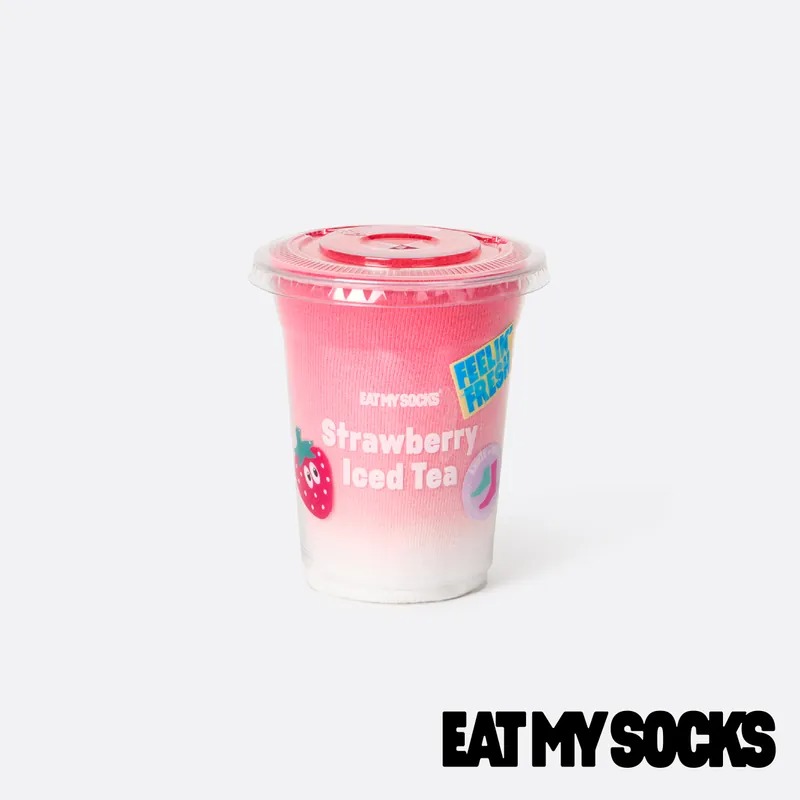 EAT MY SOCKS｜襪子｜甜點系列｜草莓奶昔 (2入)◉70D036